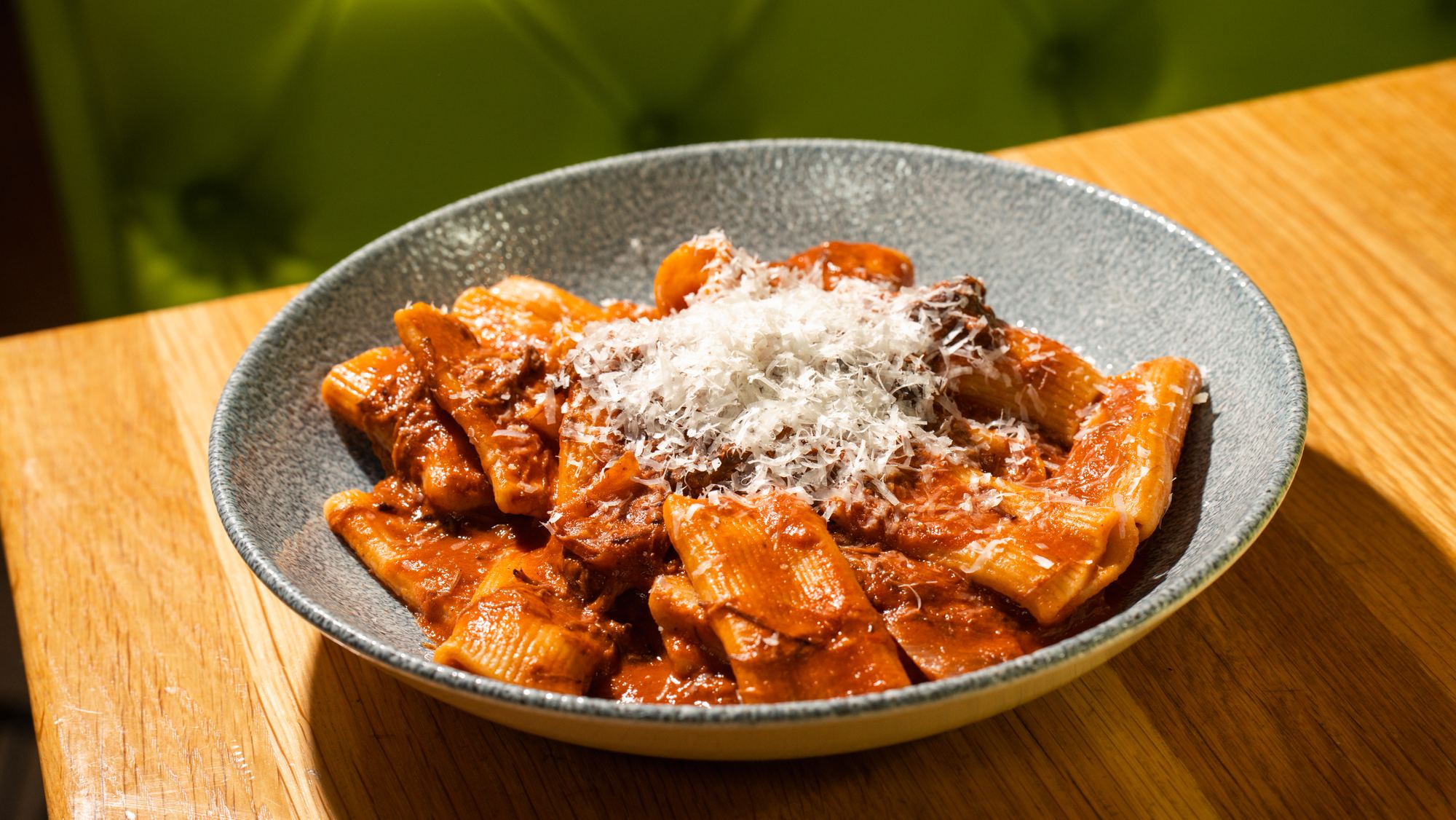 Rigatoni with parmesan