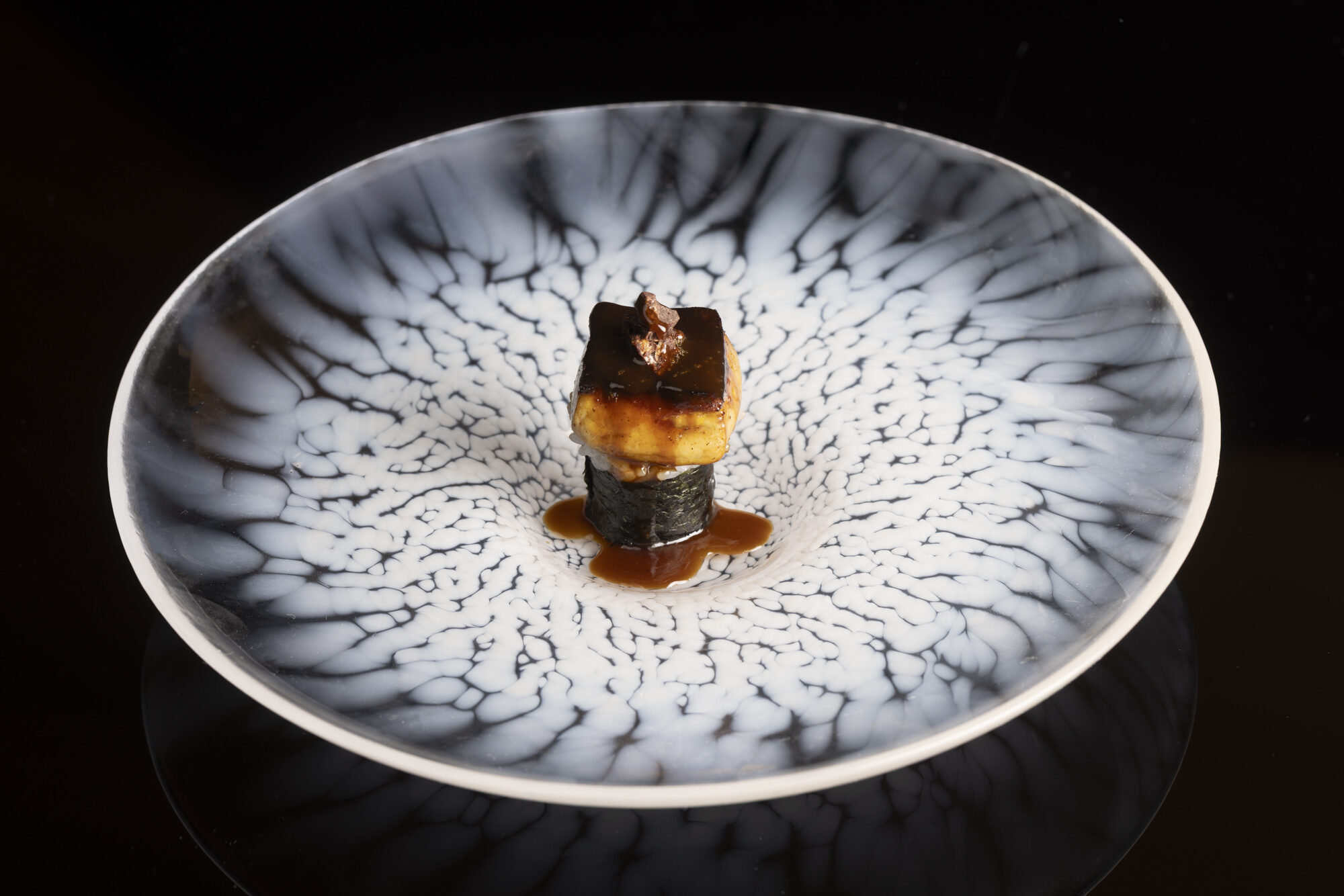 Seared foie gras nigiri at o ya