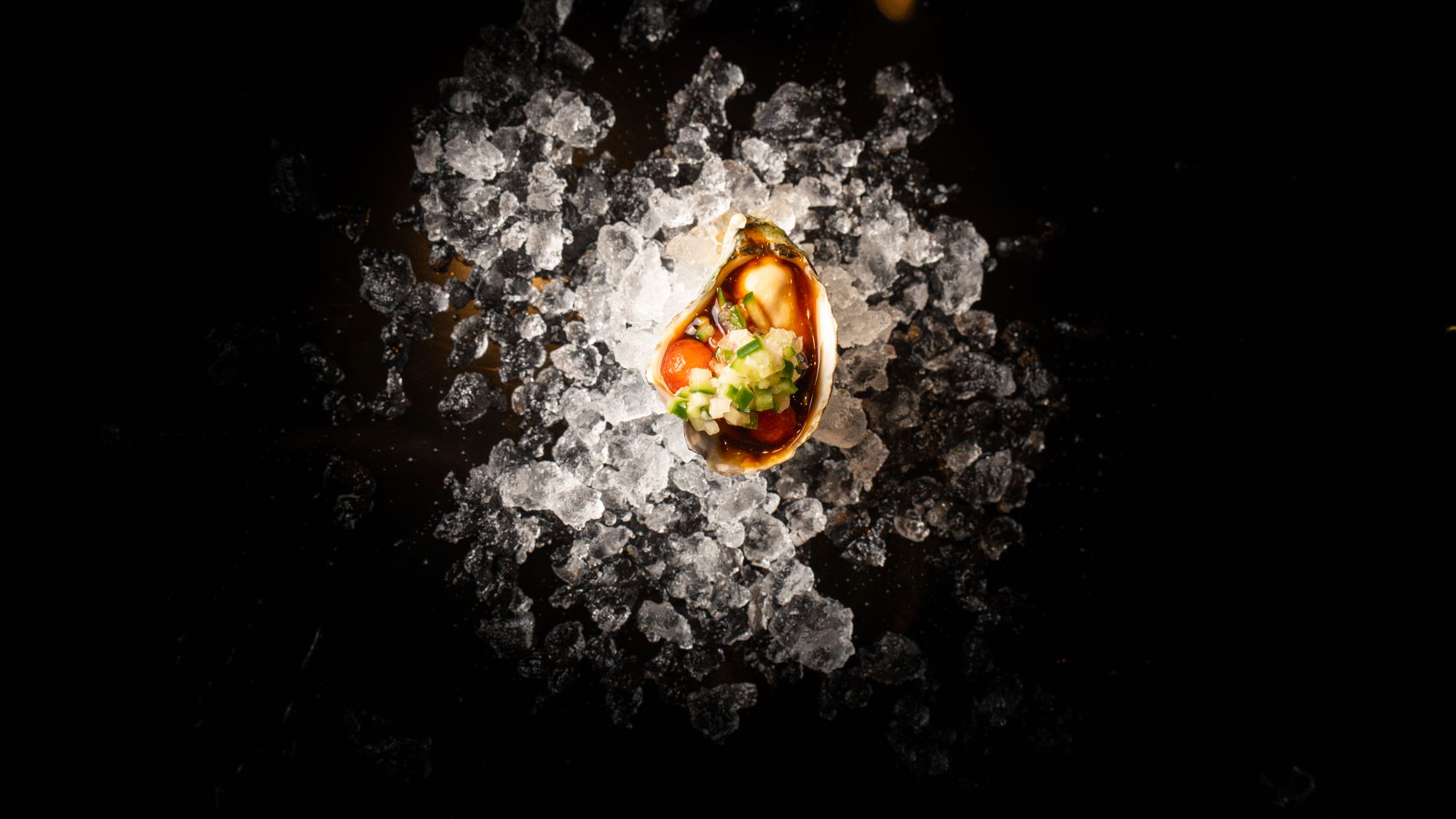 Oyster on ice